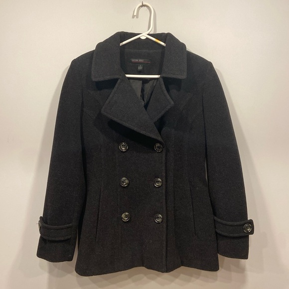 Wool blend pea coat - Picture 1 of 8